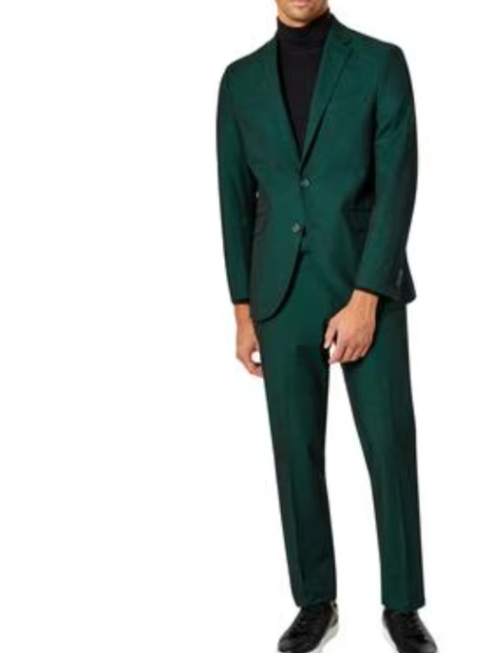 Kenneth Cole Reaction Slim-Fit Ready Flex Suit 40L X33W Emerald Grenn